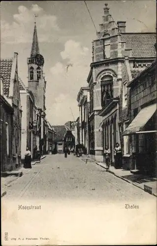 Ak Tholen Zeeland Niederlande, Hoogstraat
