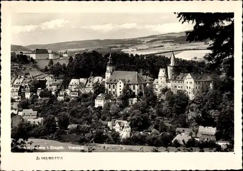 Ak Schwarzenberg im Erzgebirge Sachsen, Vorstadt