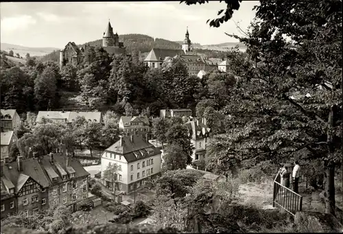 Ak Schwarzenberg im Erzgebirge Sachsen, Blick vom Ottenstein
