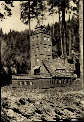 Ak Waschleithe Grünhain Beierfeld im Erzgebirge, Heimateck, Wetterwarte auf dem Fichtelberg