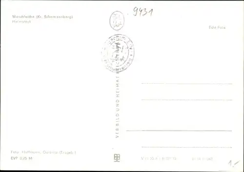 Ak Waschleithe Grünhain Beierfeld im Erzgebirge, Heimateck