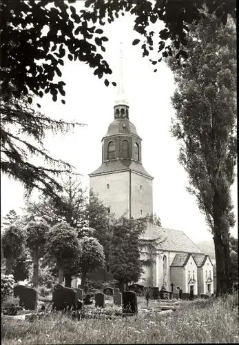 Ak Oberbobritzsch Bobritzsch im Erzgebirge, Kirche