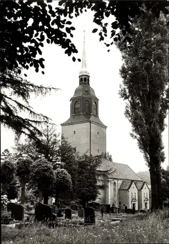 Ak Oberbobritzsch Bobritzsch im Erzgebirge, Kirche