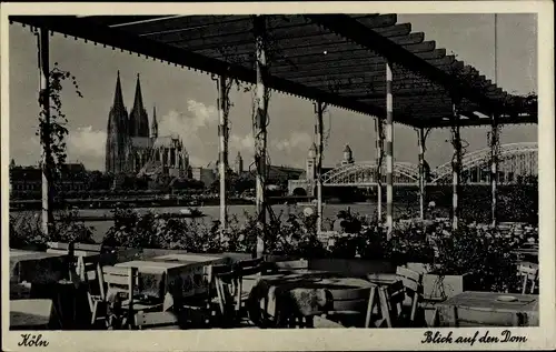 Ak Köln am Rhein, Blick auf den Dom