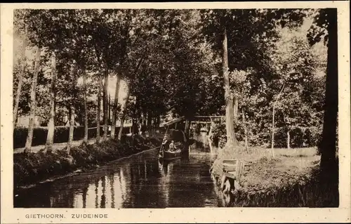 Ak Giethoorn Overijssel Niederlande, Zuideinde