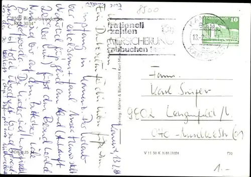 Ak Bischofswerda in Sachsen, Berggaststätte Butterberg, Turm, Innenräume