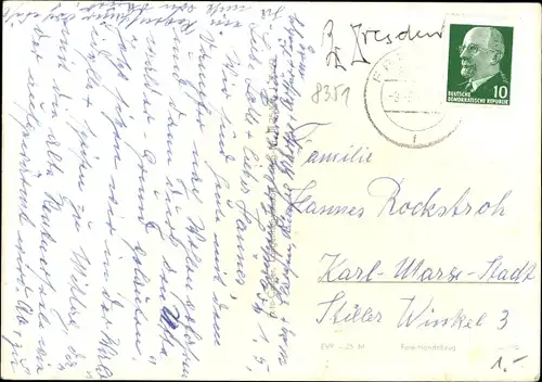 Ak Lohmen Sächsische Schweiz, Uttewalder Grund, Waldidylle