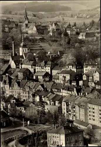 Ak Sebnitz Sächsische Schweiz, Blick über den Ort