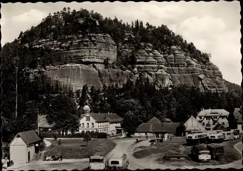 Ak Oybin in der Oberlausitz, Zittauer Gebirge, Berg Oybin