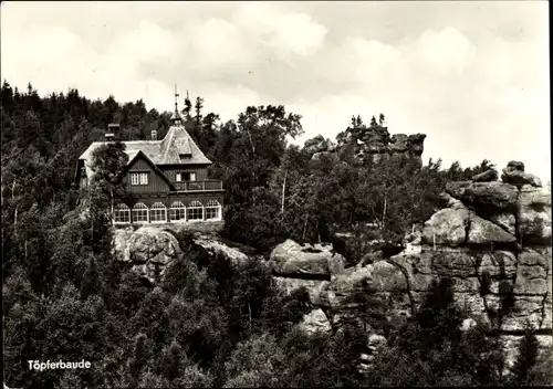 Ak Oybin in der Oberlausitz, Töpferbaude