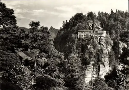 Ak Oybin in der Oberlausitz, Berg Oybin, HO-Gaststätte