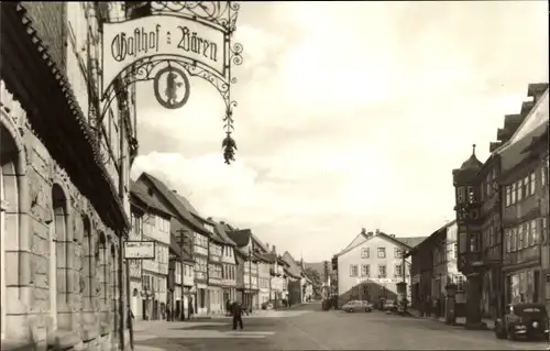 Ak Wasungen im Thüringer Wald, Marktplatz, Gasthof Bären