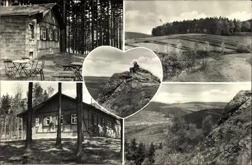 Ak Floh Seligenthal in Thüringen, Waldgaststätte Maßkopf