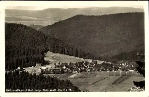 Ak Gehlberg Suhl in Thüringen, Panorama vom Ort