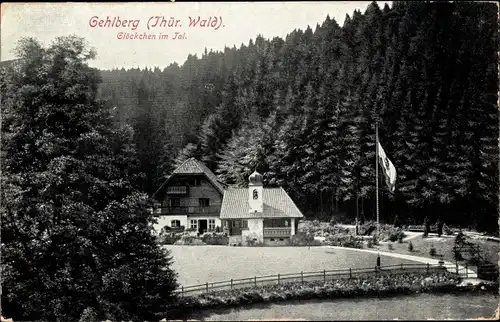 Ak Gehlberg Suhl Thüringen, Glöckchen im Tal, Waldpartie