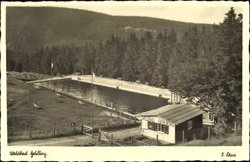 Ak Gehlberg Suhl in Thüringen, Waldbad