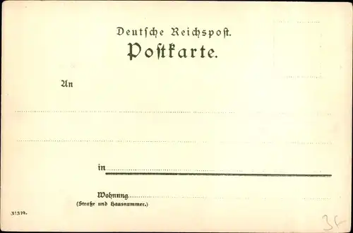 Künstler Litho Kley, Heinrich, Karlsruhe in Baden, Kaiserdenkmal