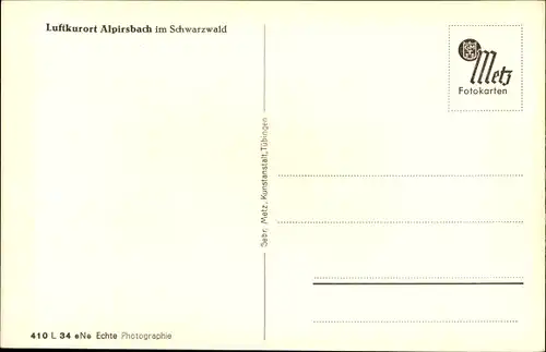 Ak Alpirsbach im Schwarzwald, Panorama