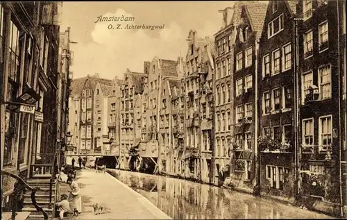 Ak Amsterdam Nordholland Niederlande, O. Z. Achterburgwal