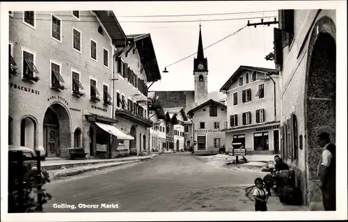 Ak Golling an der Salzach in Salzburg, Oberer Markt, Bäckerei, Kaufhaus