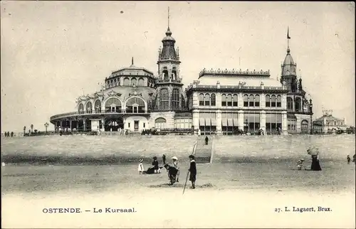 Ak Oostende Ostende Westflandern, Le Kursaal