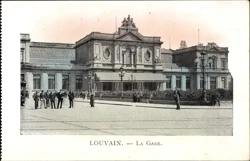 Ak Louvain Leuven Flämisch Brabant, La Gare