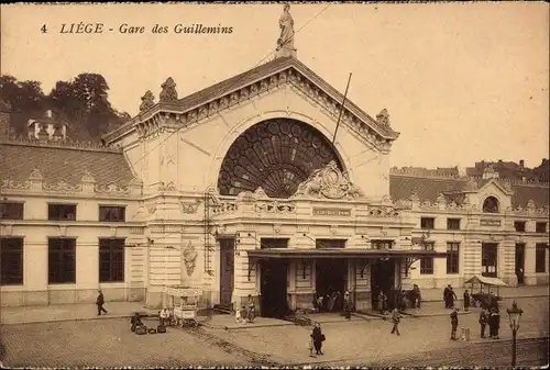 Ak Liège Lüttich Wallonien, Gare des Guillemins