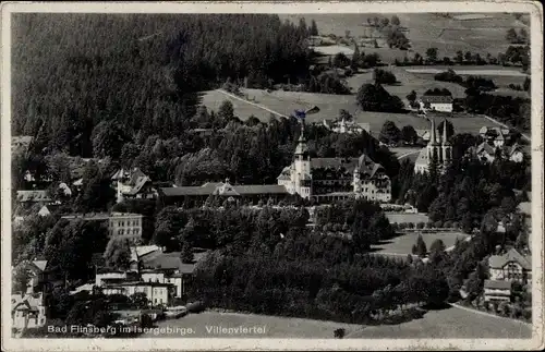 Ak Świeradów Zdrój Bad Flinsberg Schlesien, Villenviertel