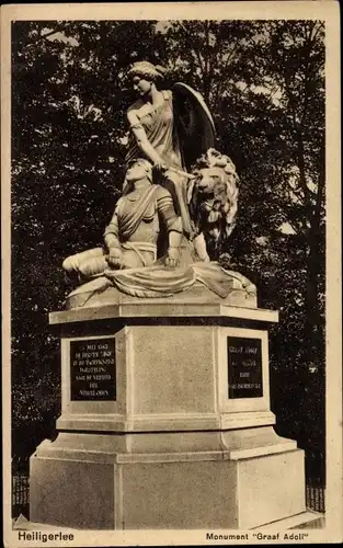 Ak Heiligerlee Oldambt Groningen Niederlande, Monument Graaf Adolf