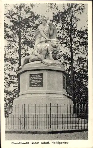 Ak Heiligerlee Oldambt Groningen Niederlande, Monument Graaf Adolf