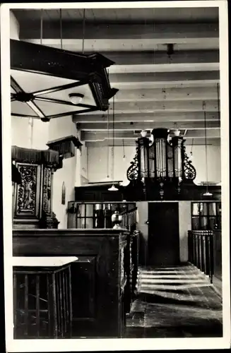 Ak Ezinge Groningen, Ned. Herv. Kerk, Orgel