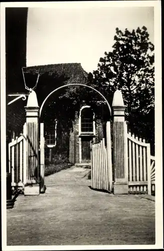 Ak Ezinge Groningen, Ned. Herv. Kerk en toeganghek