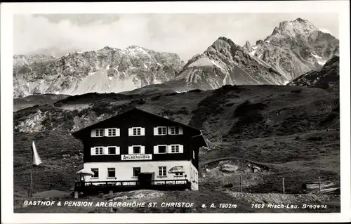 Ak St Christoph am Arlberg Tirol, Gasthof und Pension Arlberghöhe