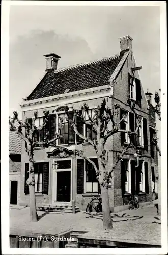 Ak Sloten Friesland Niederlande, Stadhuis