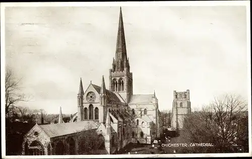 Ak Chichester West Sussex England, Cathedral