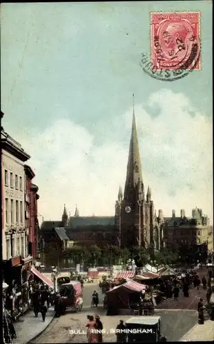 Ak Birmingham West Midlands England, Bull Ring