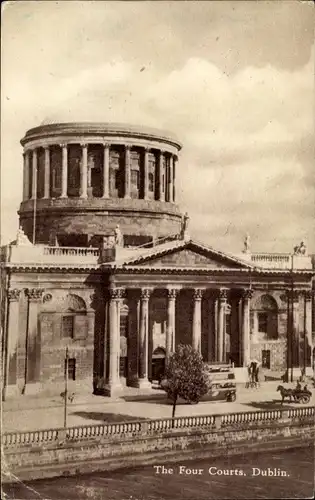 Ak Dublin Irland, The Four Courts