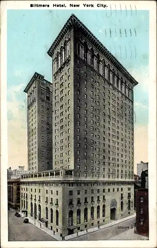 Ak New York City USA, Biltmore Hotel