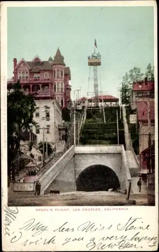 Ak Los Angeles Kalifornien USA, Angel's Flight