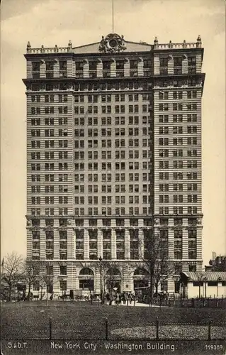 Ak New York City USA, Washington Buidling