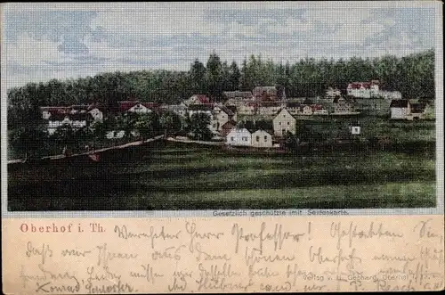 Seiden Ak Oberhof im Thüringer Wald, Panorama