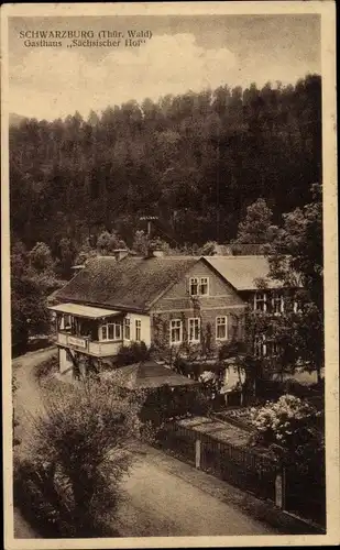 Ak Schwarzburg in Thüringen, Gasthaus Sächsischer Hof