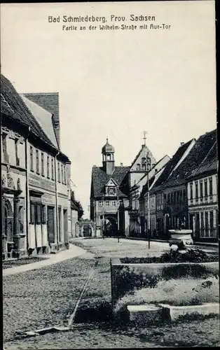 Ak Bad Schmiedeberg in der Dübener Heide, Partie an der Wilhelmstraße mit Auetor