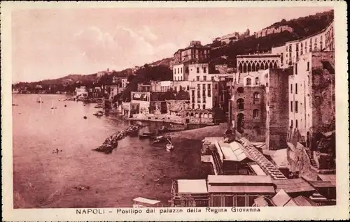 Ak Napoli Neapel Campania, Posilipo dai palazzo della Regina Giovanna