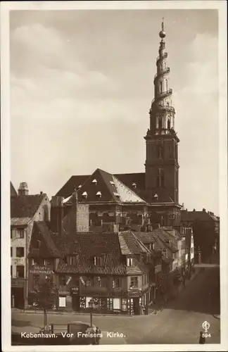 Ak København Kopenhagen Dänemark, Vor Frelsers Kirke