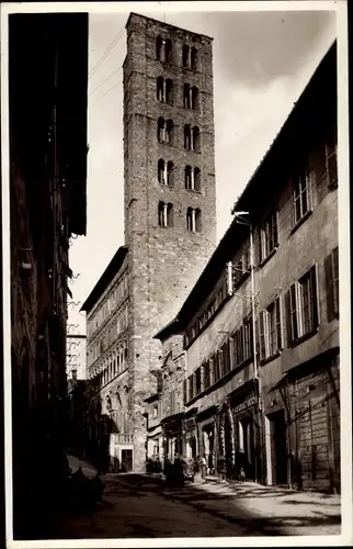 Ak Arezzo Toscana, Verduta delle Pieve, Straßenpartie