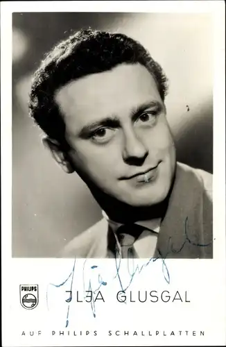 Ak Musiker Ilja Glusgal, Portrait, Autogramm
