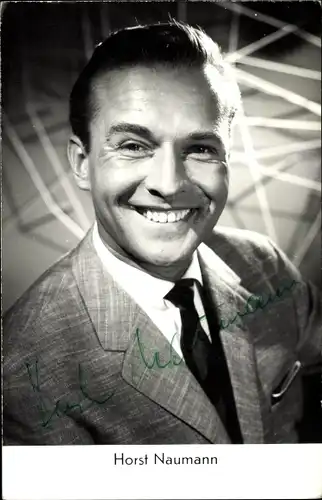 Ak Schauspieler Horst Naumann, Portrait, Autogramm