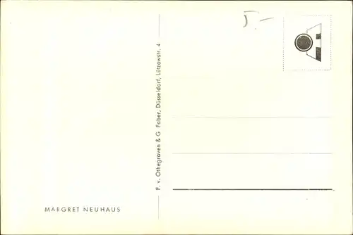 Ak Schauspielerin Margret Neuhaus, Portrait, Autogramm