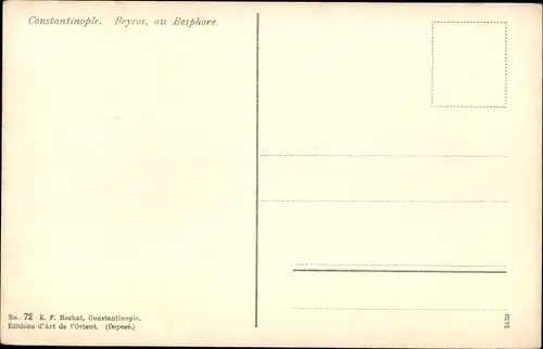 Ak Konstantinopel Istanbul Türkei, Beycos au Bosphore